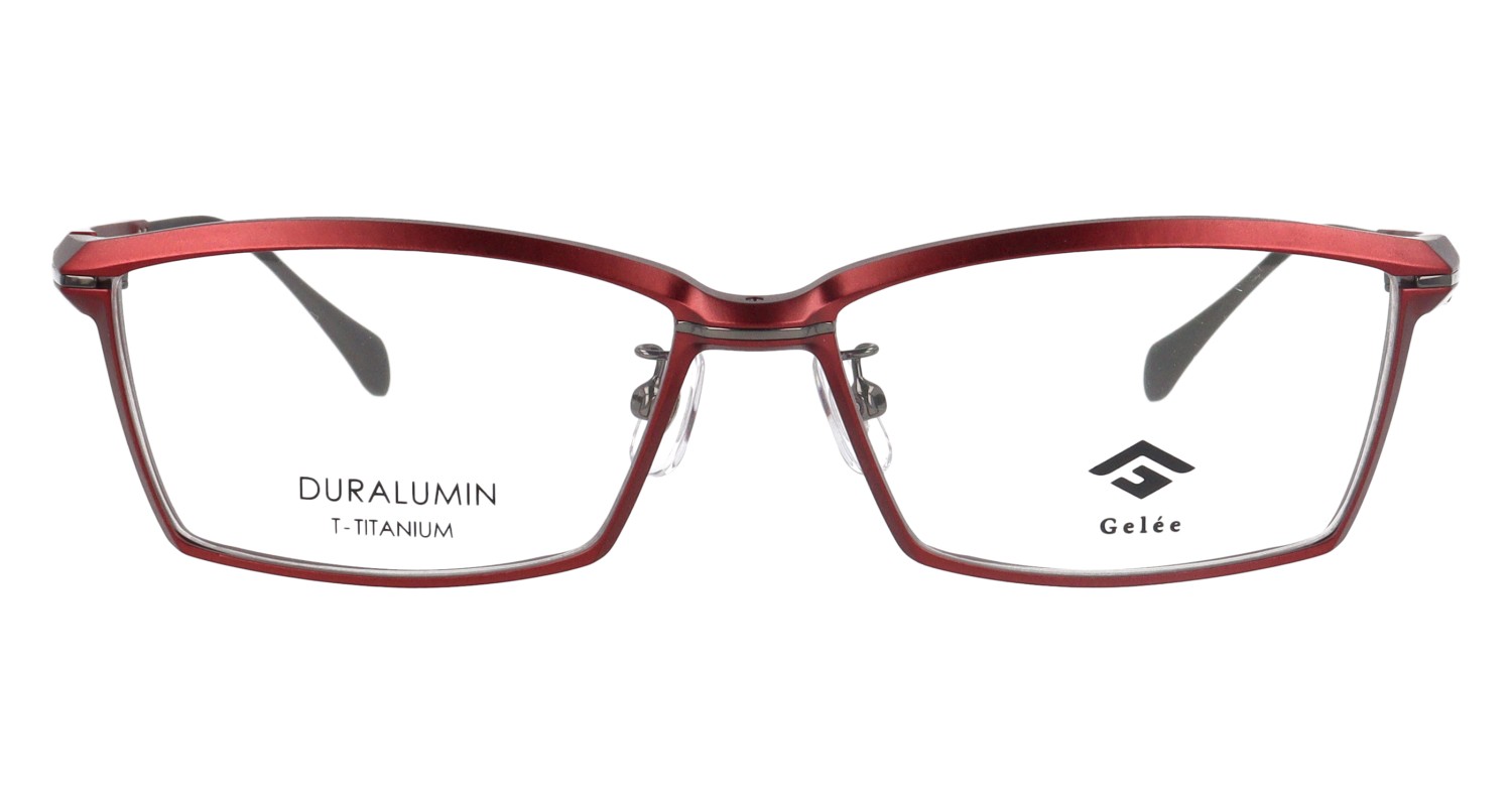 遠くも見える老眼鏡 遠近両用 メガネ Gelee ジュレ DU-8005 スクエア